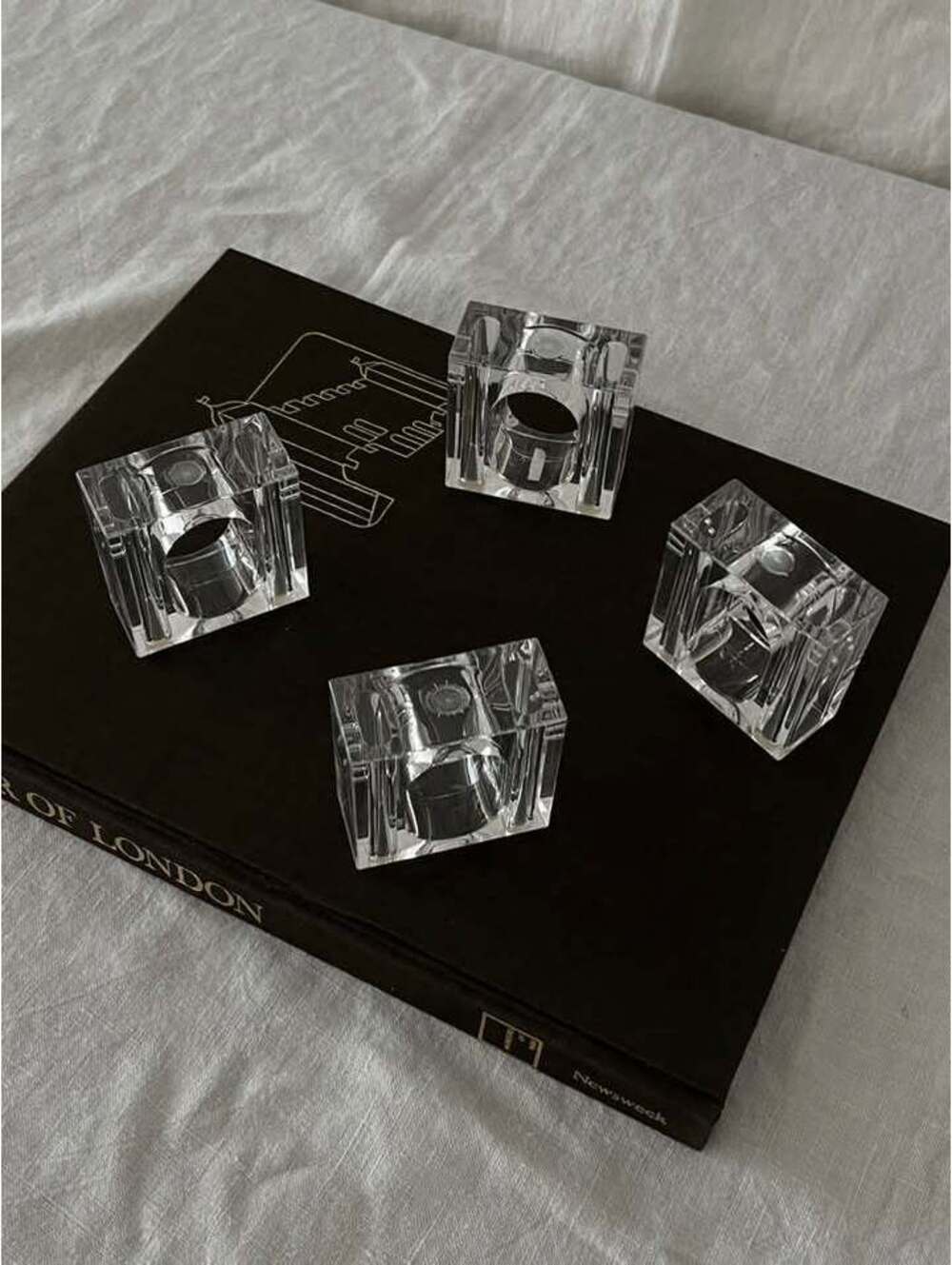 1970’s lucite napkin rings